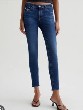Ag Adriano Goldschmied Dark Blue Skinny Jeans